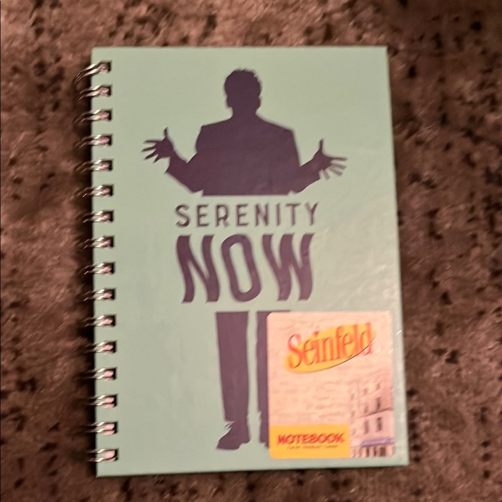 Brand New Seinfeld 200 page Spiral Notebook, Serenity Now.